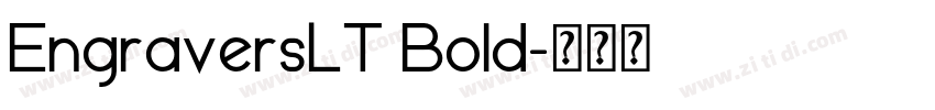 EngraversLT Bold字体转换